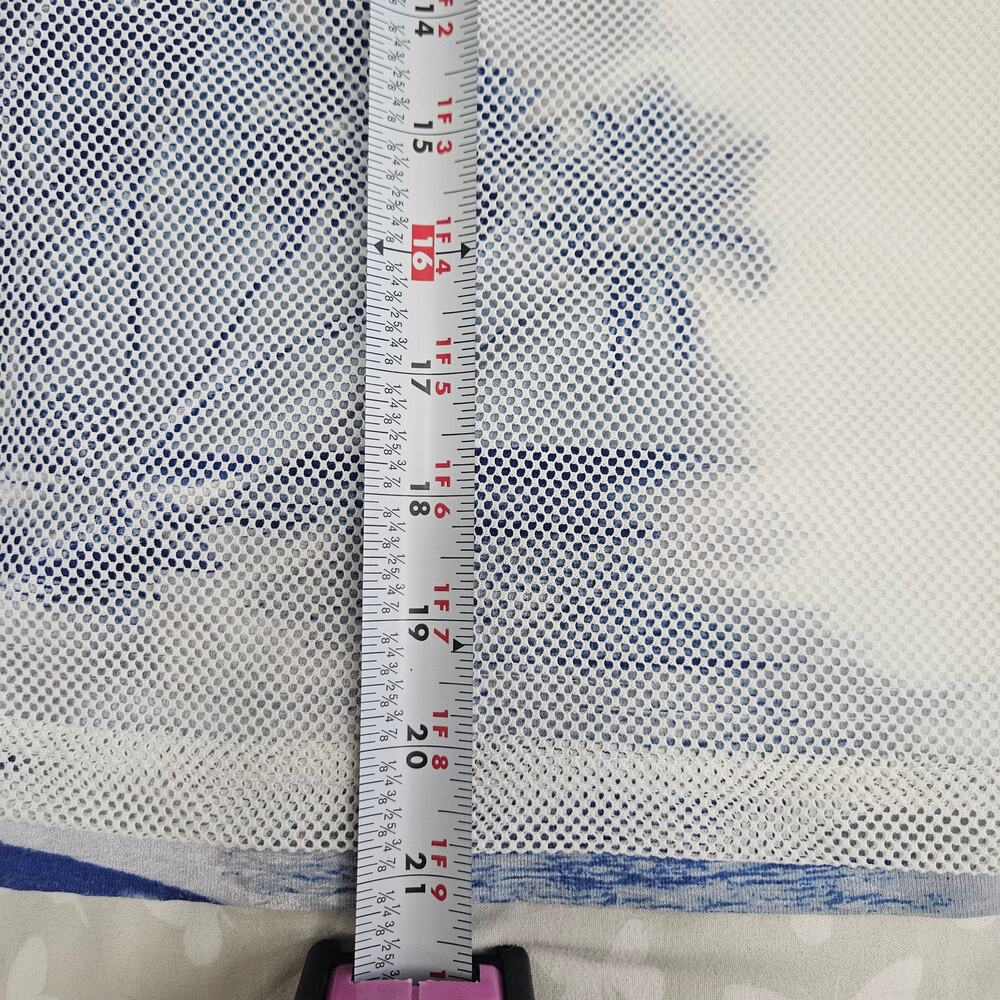 Liz Claiborne Liz & Co White Mesh Palm Tree Graphic Top Womens XL ResortWear - Picture 7 of 7
